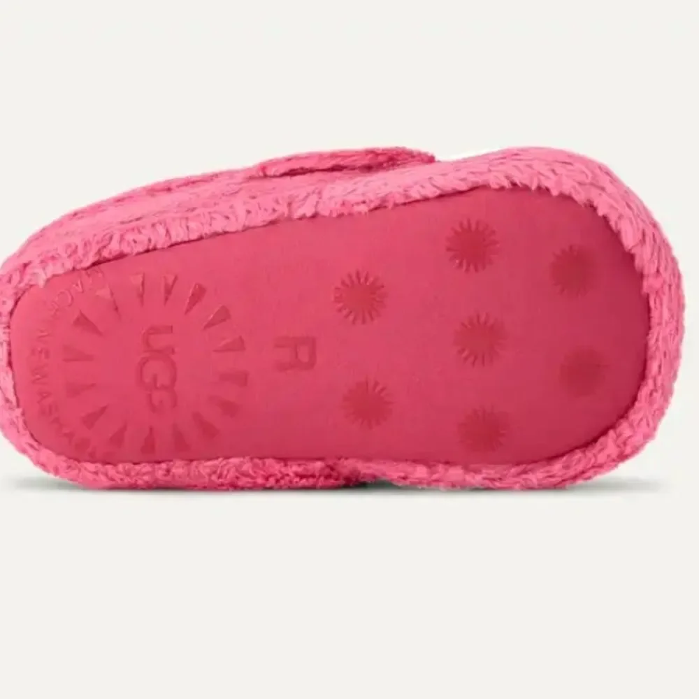 NIB UGG Bixbee Pink Baby Infant Booties - Size M - 12-18M
